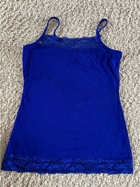 Maurices Royal Blue Lace-Trim Camisole
